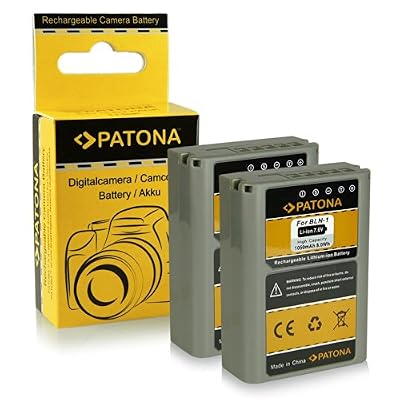 Patona® 2x Batterie PS-BLN1 | BLN-1 pour Olympus OM-D E-M1 | OM-D E-M5 | Pen E-P5 | Stylus XZ-2 …