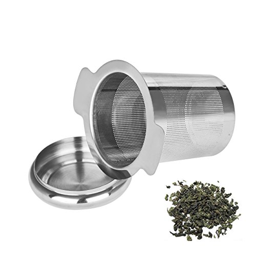 Newcomdigi Teesieb Teefilter Dauerfilter Edelstahl 5×7.5 CM - 5