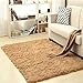 Produktbild BEAUTIFULNUHAI Für ChristmasSoft Anti-Rutsch verdicken große Bodenteppiche für Wohnzimmer Moderne rechteckige Bereich Teppich für Schlafzimmer weiß Shaggy Teppiche l, 60x90 cm