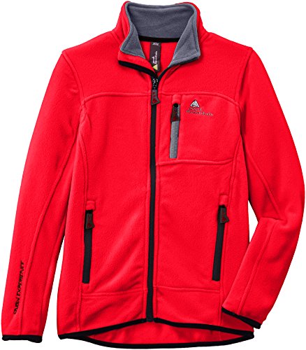 Peak Mountain Ecalon - Felpa in Pile con Cerniera, da Ragazzo, Ragazzo, Ecalon, Rosso, 16 Anni