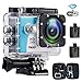 Produktbild 1080P WiFi Action Kamera 2.0 Zoll LCD Full HD Camcorder Unterwasser 30m / 98ft Wasserdichte Sport Kamera mit 2 Akkus und Montage zubehör Kit für Radfahren Schwimmen Klettern Tauchen