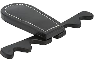 ‎FOCKETY Fockety Pool-Stick-Halter, Tragbare Zusammenklappbare Queue-Halterung Queue-Halter Hält 4 Queues Gegen den Tisch, Sattelleder-Billard-Queue-Rack Pool-Queue-Halter-Klaue für Billardtisch