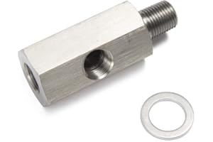 EPMAN TK-CGQ200 Metric Adapter Oil Pressure 1/8 inch NPT Female X M10 M10X1 Male and Female Tee L-48