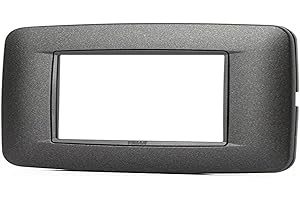 VIMAR Eikon Series – Plate Round 3 Module Matt Varnished Anthracite Matt