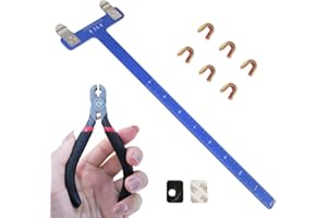 SHARROW Archery Recurve Bow Tuning Kit Bow String Nocking Points Pliers Strings Knock Set T Shape Bow Square Ruler Nocking Buckle Pliers