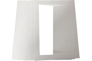 YIPUETERNITY 10 Pack Picture Frames Mounts, A4 Photo Frame Mount Mat, 29.7 x 21cm Picture Mats for Frames, Cream Picture Mounts Mat Board for 6 x 8 Inch Photos Posters Prints Artworks Paintings