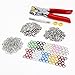 Produktbild *Versand aus Hamburg* 150 Set 10 Farben Druckknopf Druckknoepfe Open Ring & Zange Werkzeug DIY Basteln