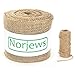 Produktbild Norjews Winter Jute-Wickelstreifen (25m x 15cm), Juteband aus Naturfaser - Strapazierfähig, Frostschutz Jutegewebe, inkl. Geschenk Ø 4mm x 20m Jutegarn