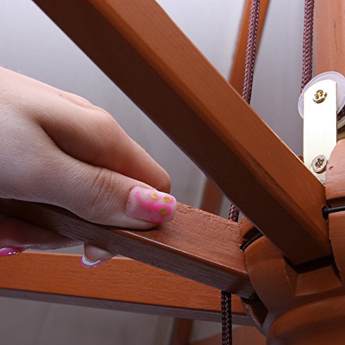 Holz-Sonnenschirm Gartenschirm Marktschirm Florida, rechteckig 2x3m ~ terrakotta - 6