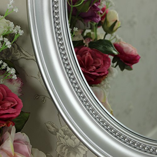 Silber Oval Wandspiegel - 2