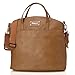 Babymel Grace Faux Leather Satchel Diaper Bag, Tan