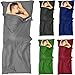 Produktbild Fit-Flip Hüttenschlafsack Micorfaser, Reiseschlafsack, Schlafsack Inlay, Schlafsack Inlett mit Reisverschluss - Einstieg Links- Farbe: Grau