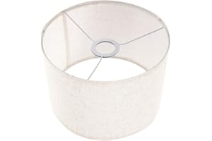 CLISPEED Leinen Stoff Lampenschirm Pendelleuchte Schirm Ersatz Lampe Stoffschirm Hängelampe Ersatzschirm Eisen Stofflampenschirm Tischlampe Stehlampe Schlafzimmer Wohnzimmer Deko 12 * 8inch