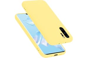 Cadorabo Funda de Silicona Compatible con Huawei P30 Pro, Funda Protectora de Cuerpo Completo para P30 Pro- Resistente a arañazos y Golpes Fina Funda de TPU - Liquid Amarillo