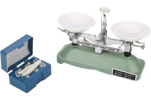 Paullice Balance mécanique Scale-200g/0.2g Balance à Plateau mécanique avec Poids pour Outil d'enseignement de Laboratoire de Physique Chimique