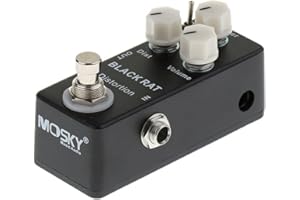 B BLESIYA Mosky Black Rat Distortion Guitar Effects Pedal for Guitar Parts Accessories