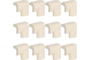 COACOM Zestaw 12 gąbek ochronnych narożników stołu, ochrona przed dziećmi, ochraniacze narożników mebli, ochraniacze narożników narożników, podkładki narożne w kształcie litery L