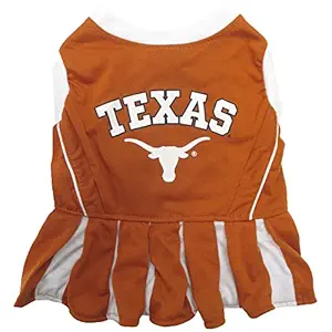 Pets First NCAA Texas Longhorns Dog Cheerleader Outfit, Medium