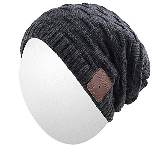Bluetooth Beanie,Qshell Music Hat with Wireless Bluetooth Headphone Headset Earphone Stereo Speaker Mic Hands Free,Best Birthday for Mens Womens Winter Outdoor Skiing Snowboard Hiking