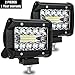 Produktbild LED Arbeitsscheinwerfer, AMBOTHER Zusatzscheinwerfer 4 Inch Arbeitslicht 120W 3 Reihen LED Scheinwerfer Arbeitsleuchte 2 Stück