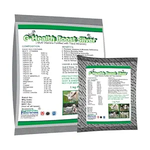 Anfotal Nutritions G-Health Boost Silver Mineral Mxture for Goat & Sheep Feed Supplements 1 Kg Pouch