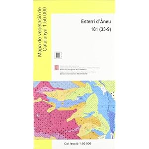 Mapa de vegetació de Catalunya. 1:50 000. Full 181 (33-9) Esterri d'Àneu