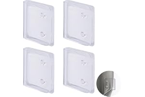 TSUOUKL Duschvorhang Clips, 4 Stück Duschvorhang Befestigung, Duschvorhang Halterung, Selbstklebende Vorhang Klammer Gardinenhalter Vorhang Clips für Dusche Verschütten