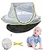 Produktbild aappy Baby Strand Zelt UV-Schutz Zelt Pop Up mit Sleeping Pad UPF 50 + Portable Beach Sun Shelter Neugeborene Travel Wiege Bett Moskitonetz, 2 Heringe für Camping Outdoor