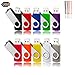 Produktbild 10 Stück USB Stick Pack von HOFOUND Für PC, Auto, Fernsehen und Redner (8 GB, Schwarz Blau Rot Gelb Grün Violett Rosa Orange Weiß Grau)