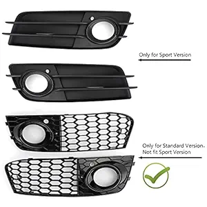 Bumper Fog Light Grille Grill Cover for Audi A4 B8 RS4 8KD807682 B