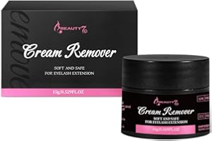 ‎BEAUTY7 Beauty7 Wimpernkleber Entferner Cream Wimpernverlängerungslöser Beige Wimpernkleber Lösemittel wimpern extension Entferner Remover Cream 15ml
