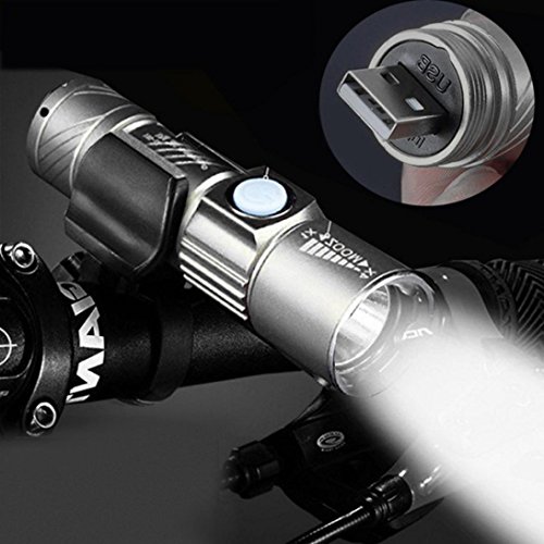 Linternas LED , Manadlian ajustable 3000LM MINI linternas LED recargable USB