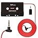 Produktbild TKOOFN Auto Kassettenadapter Radio Adapter KFZ Kassette Tape mit 3,5 mm Klinkenstecker für Smartphones Handy CD-/MD-Player,MP3-Player Musik (Schwarz mit Mikrofon) - KD200