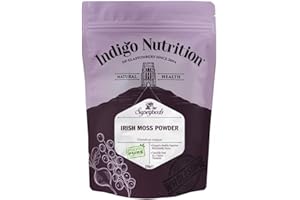 Indigo Herbs Irish Moss Powder 250g | Pure Vegan Thickener | Raw Wild Harvested Seaweed | Non GMO