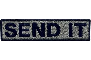 EMBTAO Invialo con Fissaggio Chiusura a uncino e asola Ricamata Toppa, Oliva nera