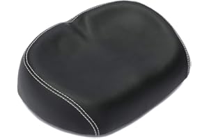 VOANZO Sillín de Bicicleta sin Nariz, sillín ensanchado Suave y Amortiguador de Golpes con Doble Amortiguador, reemplazo de Asiento de Bicicleta, Cuero de PU