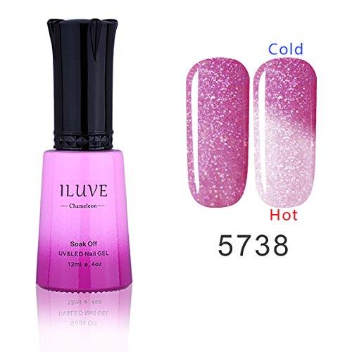 iLuve langanhaltende entfernbar Chamäleon Temperatur Farbwechsel Soak Off Nail Polish mit 72 Farben auswählbar | 1 Flasche mit 12ml UV Gel Polish von der Farbe # 5738