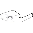 Redex Titanium Glasses Frame, Rimless Frameless Eyeglasses for Men and Women