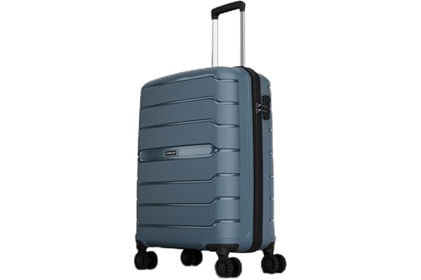 Aristocrat Liberty Cabin (Carry-On) Trolley Bag, 58Cm Combination Lock 8 Wheels 3 Years International Warranty Spanish Blue, Polypropylene (PP), Hard, Spinner Wheel