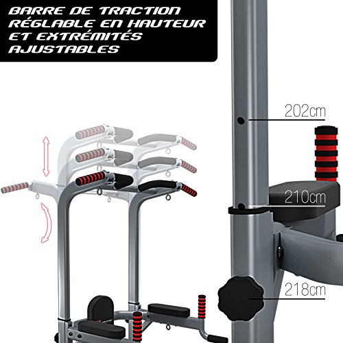 Sportstech Chaise Romaine Musculation 7 en 1 PT300 Barre de tractions Murale Porte Multifonctions, Barre de Musculation, Station de tractions dips Barre, Pull up Bar, accoudoirs, poignées pour Pompe Sportstech Chaise Romaine Musculation 7 en 1 PT300 Barre de tractions Murale Porte Multifonctions, Barre de Musculation, Station de tractions dips Barre, Pull up Bar, accoudoirs, poignées pour Pompe