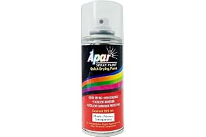 APAR Spray Paint PLASTIC PRIMER Transperent-225 ml, (Pack of 1) To promote Adhesion on multiplastic surfaces Like helmet, bumper and other automotive acrylic & fiber parts