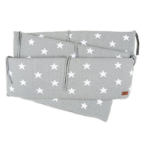 Preisvergleich Produktbild Baby's Only 910895 Laufgitterumrandung Stern grau / weiss