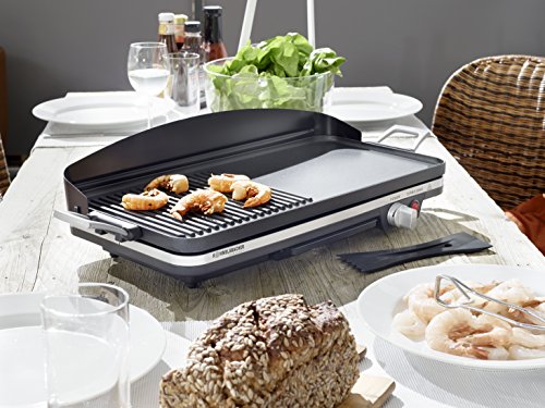 ROMMELSBACHER BBQ 2002 Gourmet – TISCHGRILL – 1900 Watt – schwarz – Zuschaltbare Turbo-Grillzone - 4