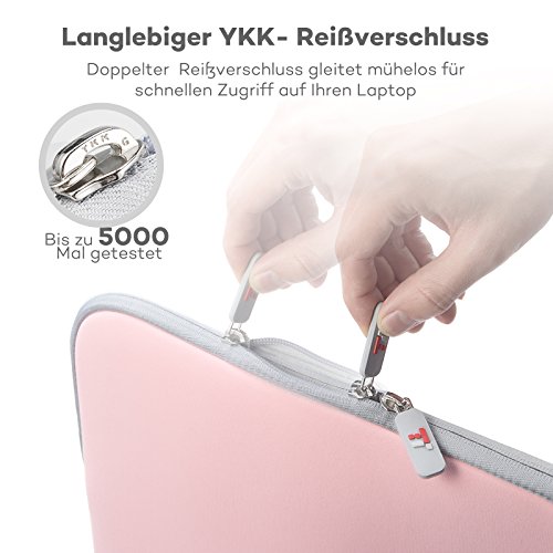 TaoTronics Notebook Schutzh  lle f  r Sleeve 13  - 13 3  MacBook Air   Pro  Laptops  Notebooks  Ultrabooks - YKK-Rei  verschluss  Schockfest   Kratzfe