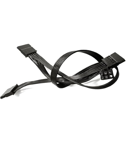 New 10 pin to 6pin 8pin Split GPU Power Adapter Cable For HP DL380 G7 50CM