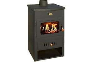 Holz-Ofen aus Gusseisen Top Wasser Jacke Kamin Rücken Boiler Prity k1cpw8