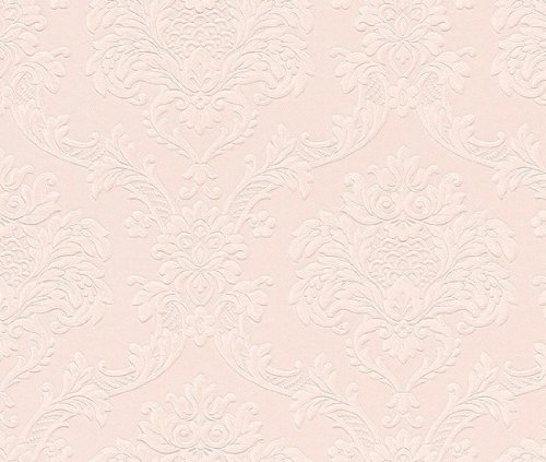 Trianon Neo Barock Retro VINYL Tapete rosa 505351