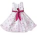 YiZYiF Baby Toddlers Girls Flower Party Formal Pageant Christening Dress Fuchsia 12-18 Months