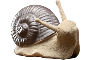 Hilai Figuras Jardin Exterior, Ornamento del jardín, cerámica Caracol Decoración Linda jardinería Caracoles Adornos para el jardín 1.6x3.3x2.3cm Micro Paisaje