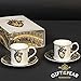 Produktbild Espresso Tassen 2er Set Vintage Herz Design - Geschenk verpackt Vegan freundlich China